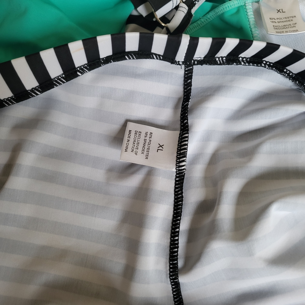 Striped Ruffled Tankini Set - Picture 9 of 12